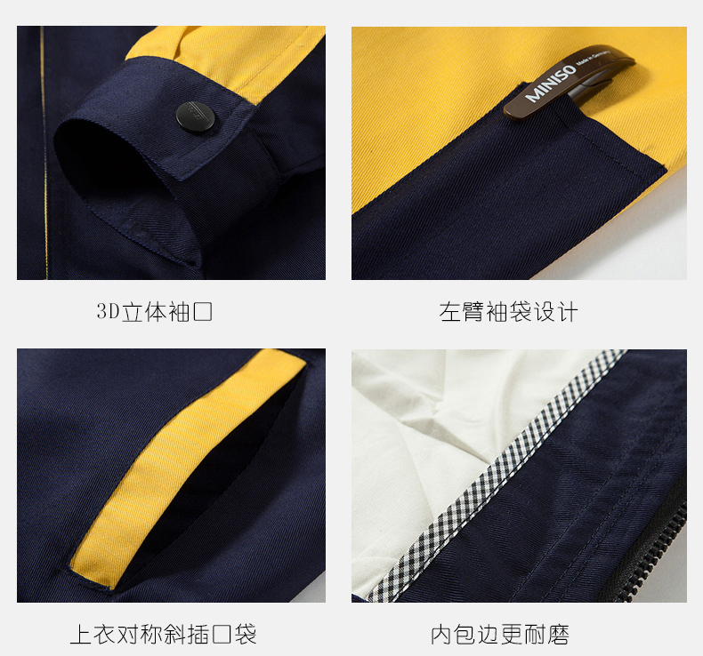 工作服袖口、口袋細(xì)節(jié)展示